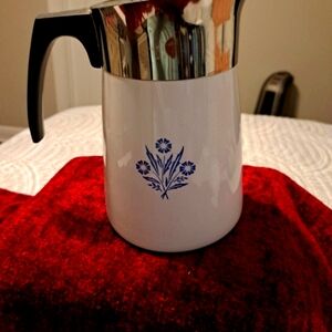 Vintage Corning Ware 9 Cup Percolator Complete